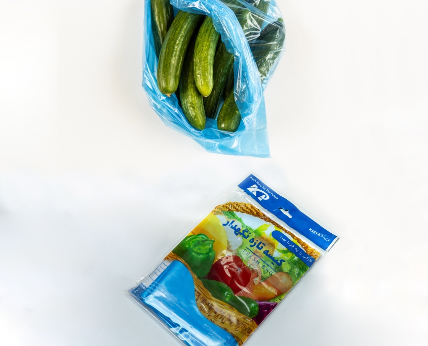 کیسه تازه نگهدار برای نگهداری خیار کیسه تازه نگهدار برای نگهداری خیار